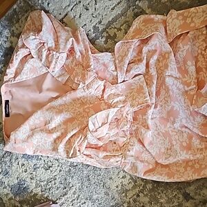 Medium pink floral romper